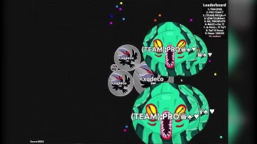 Agar.io | Teaming with Random people | #1 | FUC*!!! | Highscore:13 000