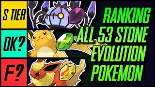 I Ranked All 53 Stone Evolution Pokemon | Mr1upz