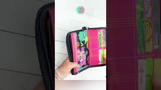 Zip around long wallet #handmade #etsy