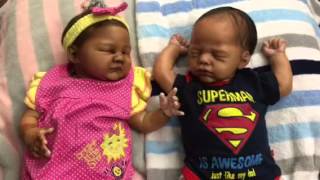 Suriah and Jace Lounging! Twins!?! Cute outfits!