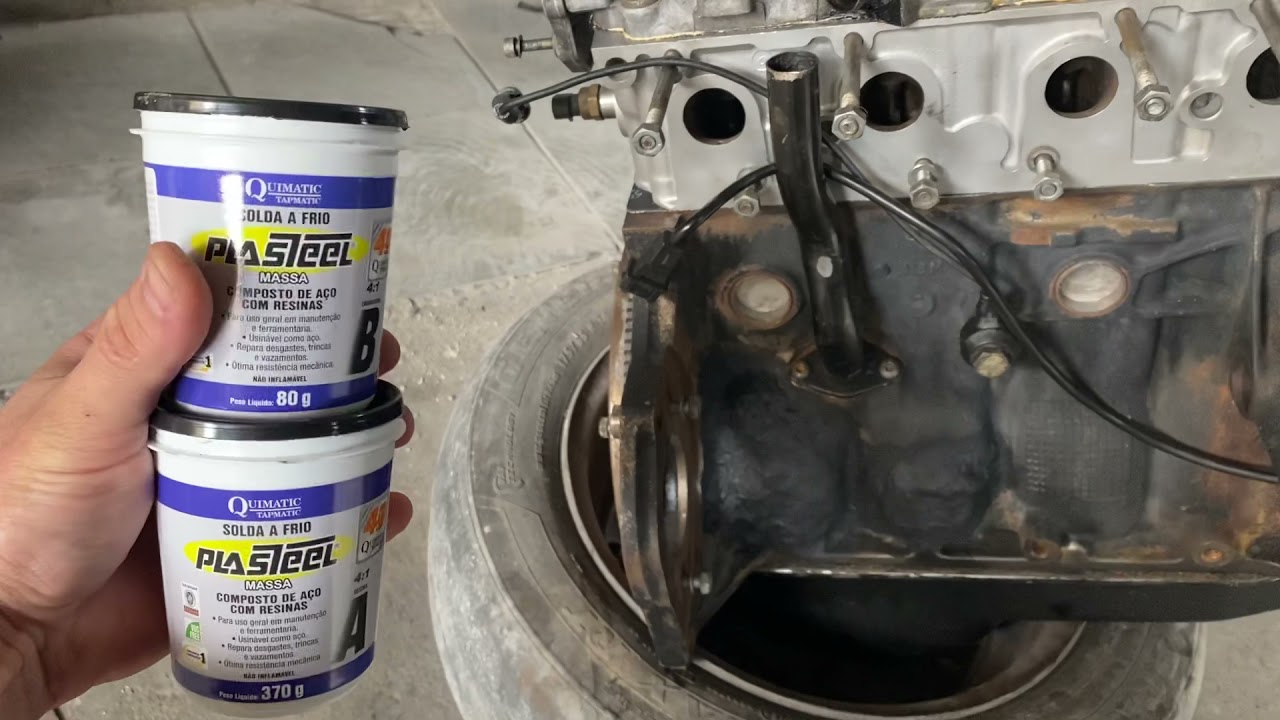 Solda fria plasteel usando pela primeira vez