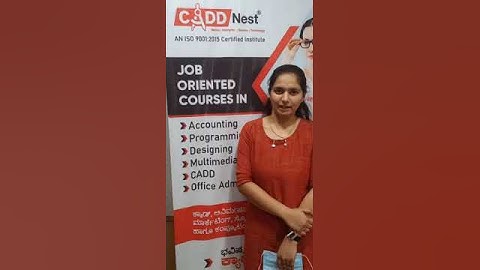 CADD Nest Rajajinagar students testimonial