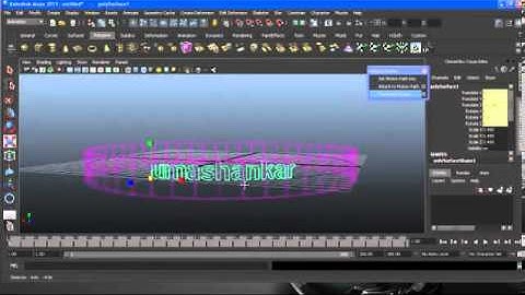 How to Create Maya text animation Tutorial mp4
