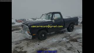 Car Detail: 1B7FD14H9HS346942 D-series D150 1987 Dodge