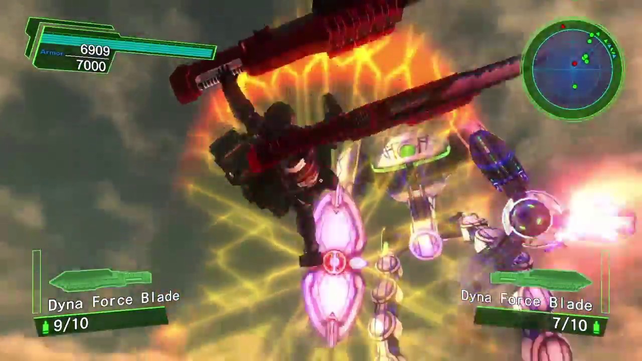 EDF Earth Defense Force 4.1 Analytics - Dyna Force Blade vs Shield Hector