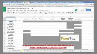 Adding Contacts and Links to TRANS-TRAC System