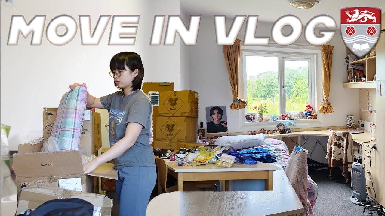 COLLEGE MOVE IN VLOG | Lancaster University | 英國大學宿舍開箱📦