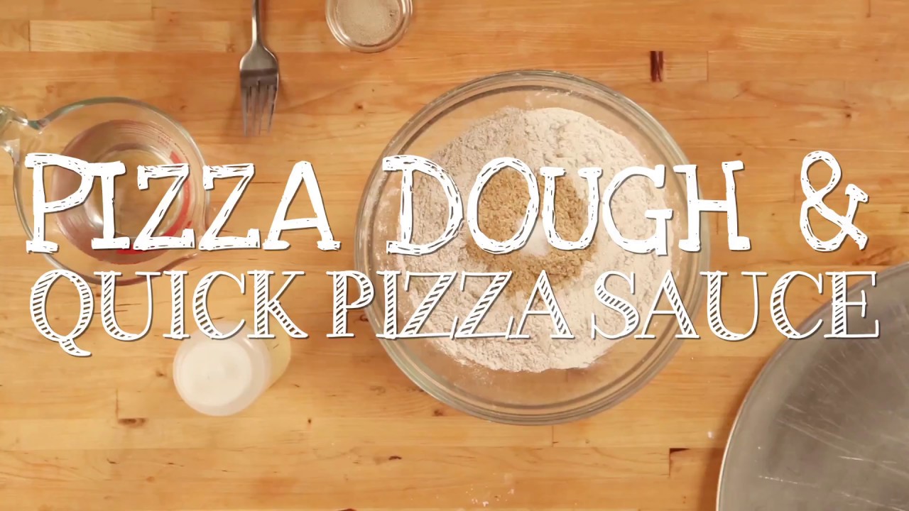 Pizza Dough & Quick Pizza Sauce YouTube