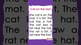 Cat on the mat - A small Reading Passage