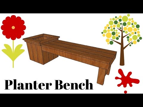 Diy Planter Bench Plans Howtospecialist How To Build Step By