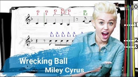 Wrecking Ball | Miley Cyrus | Violin SHEET MUSIC [With Fingerings] [Level 3]