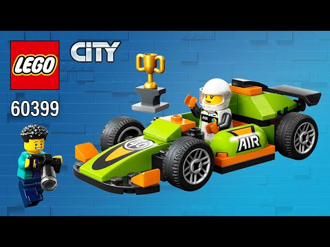 LEGO® City Green Race Car (60399)[56 pcs] Step-by-Step Building Instructions @TopBrickBuilder