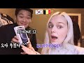 [국제커플] My Korean Boyfriend Bought Me An iPhone12😆Unboxing VLOG (AMWF) 외국인 여자친구에게 아이폰12 선물하기 언박싱 반응