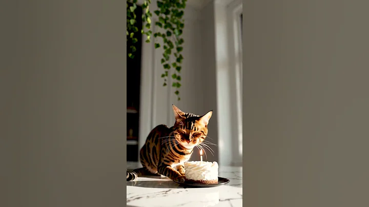 Watch the video about My Bengal Cat's First Birthday! 🐆🎂 #cat