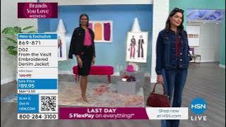 DG2 From the Vault Virtual Stretch Embroidered Denim Jac...