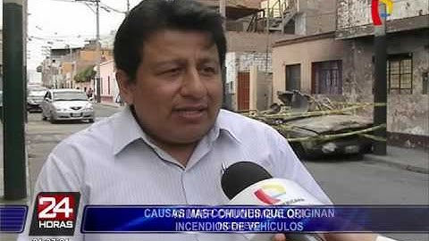 ¿Cuáles son las causas que originan incendios de vehículos?
