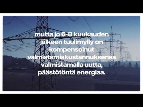 Video: Miten tuulivoima vaikuttaa ympäristöön myönteisesti?