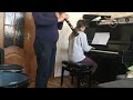 Любительская импровизация пианино и кларнет