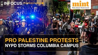 Anti-Israel Protests: NYPD Storms Columbia Campus Arrests Protestors, Clears Encampments | Watch