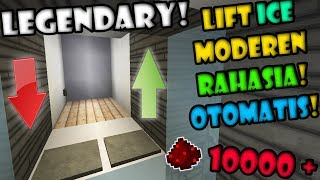 CARA BIKIN ELEVATOR ICE MODEREN TAK TERLIHAT OTOMATIS! - Minecraft Redstone House #5