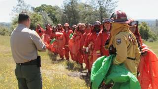 In mid-may, cal fire readied its force of inmate crews, running drills
to prepare for the rapidly approaching season.