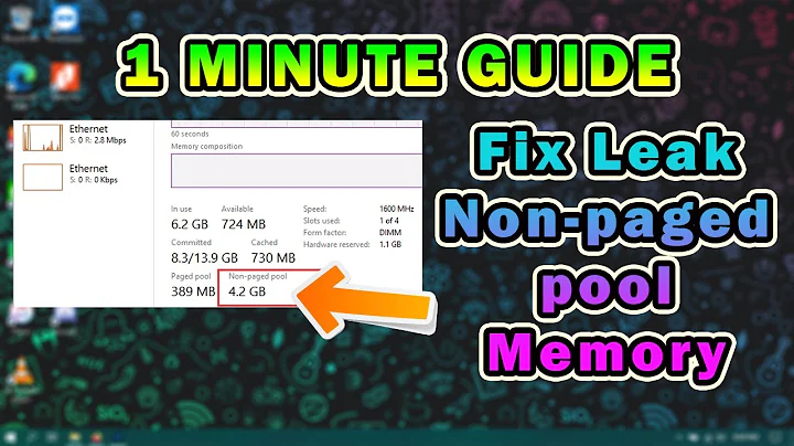 1 MINUTE GUIDE | Fix Memory LEAK | Non-paged pool Memory