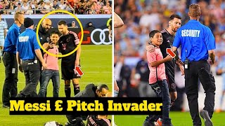 Lionel Messi Kind Reaction to Pitch Invader asking for Saturday Selfie at Inter Miami vs Kansas 🤯🐐