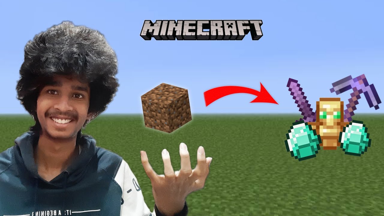 Minecraft, But DIRT Drops OP Items | In Telugu | Part 1 | VeekOctaGone