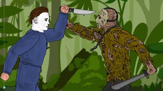 Jason Voorhees vs Michael Myers - Drawing cartoons 2