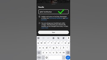 YouTube channel kaise banaen,youtube ka handle name kaise change kare#you#channel #short
