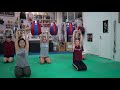 Yoga class at srg thai boxing gym