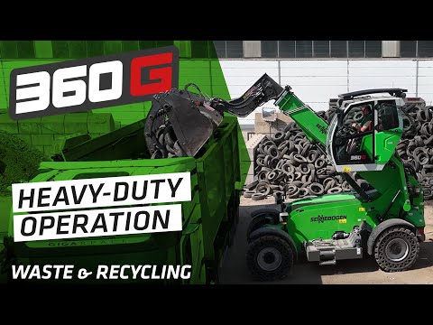 SENNEBOGEN 360 G Teleskoplader bei Berk Recycling | Wertstoffhof, Baustoffaufbereitung & Recycling