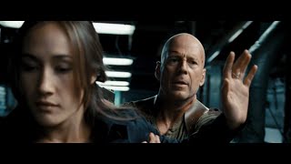 Live Free or Die Hard - John McClane vs. Mai fight scene (1080p)