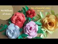 Realistic Paper Flowers Made Easy || Simple and Beautiful Paper Flowers