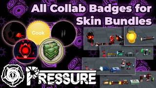How To Obtain Badges For The Collab Skin Bundles In Pressure Roblox