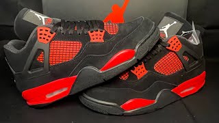 UA Jordan 4 Retro “RED THUNDER” review
