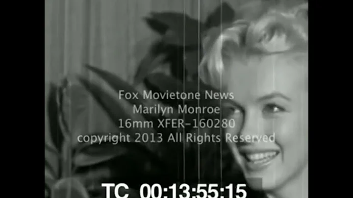 Marilyn Monroe Rare Footage And Interview On Arrival At Los Angeles Airport Feb 1956