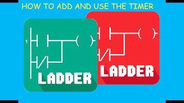 How to add and use the timer of the PLC Ladder Simulator