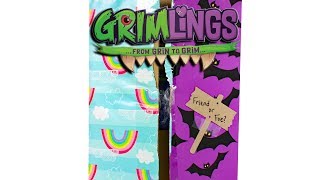 Grimlings Scaredy Cat Fingerlings Unboxing Toy Review