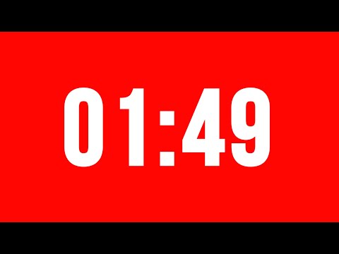 1 Minute 49 Second Timer With Alarm Without Music