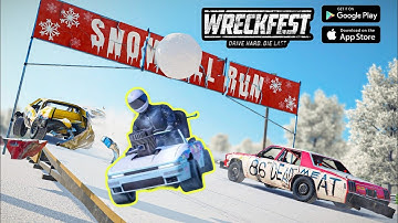 Snowball Run Destruction - Wreckfest Mobile Gameplay ( Android & iOS)