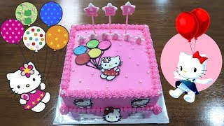 Cara Menghias Kue Ulang Tahun Hello Kitty