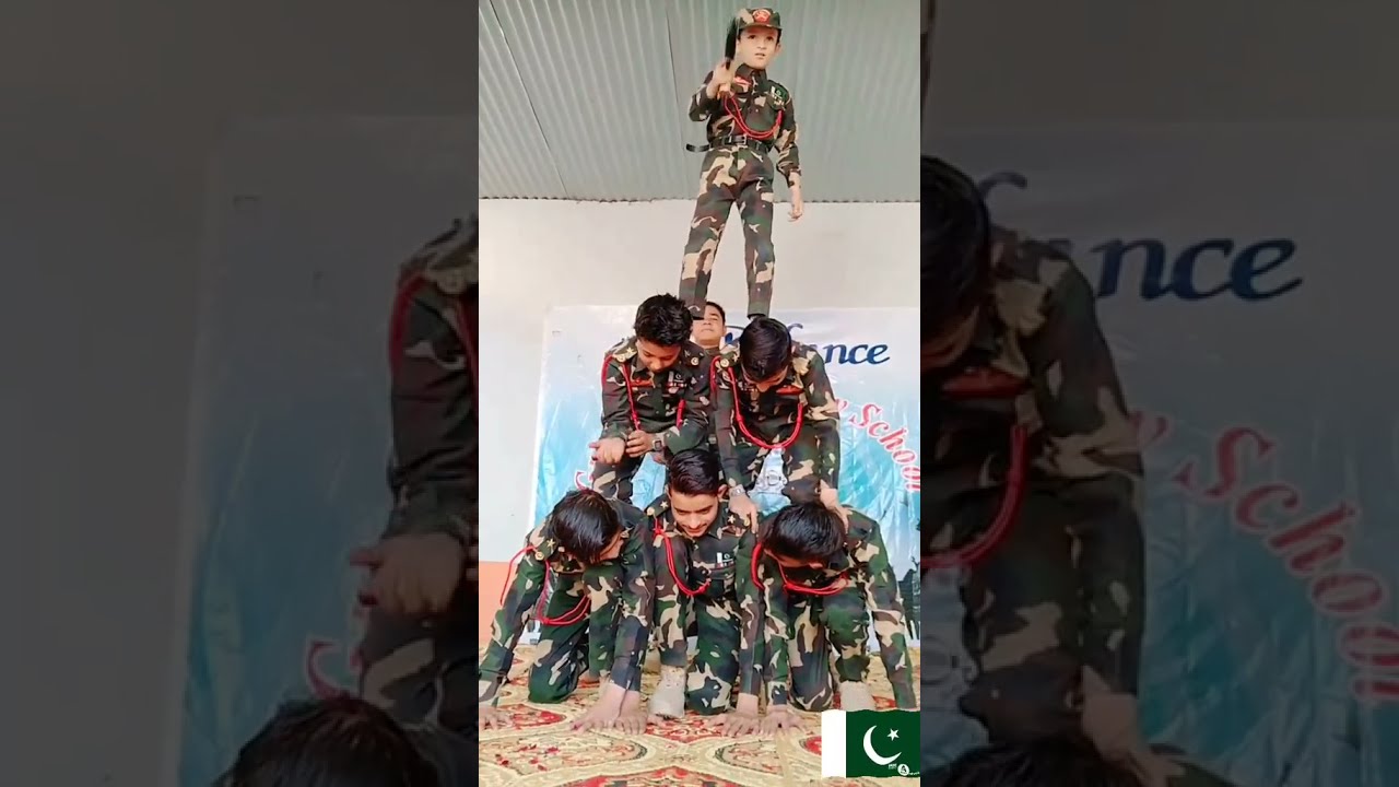 Pak army Song Tablo in school, Defence day