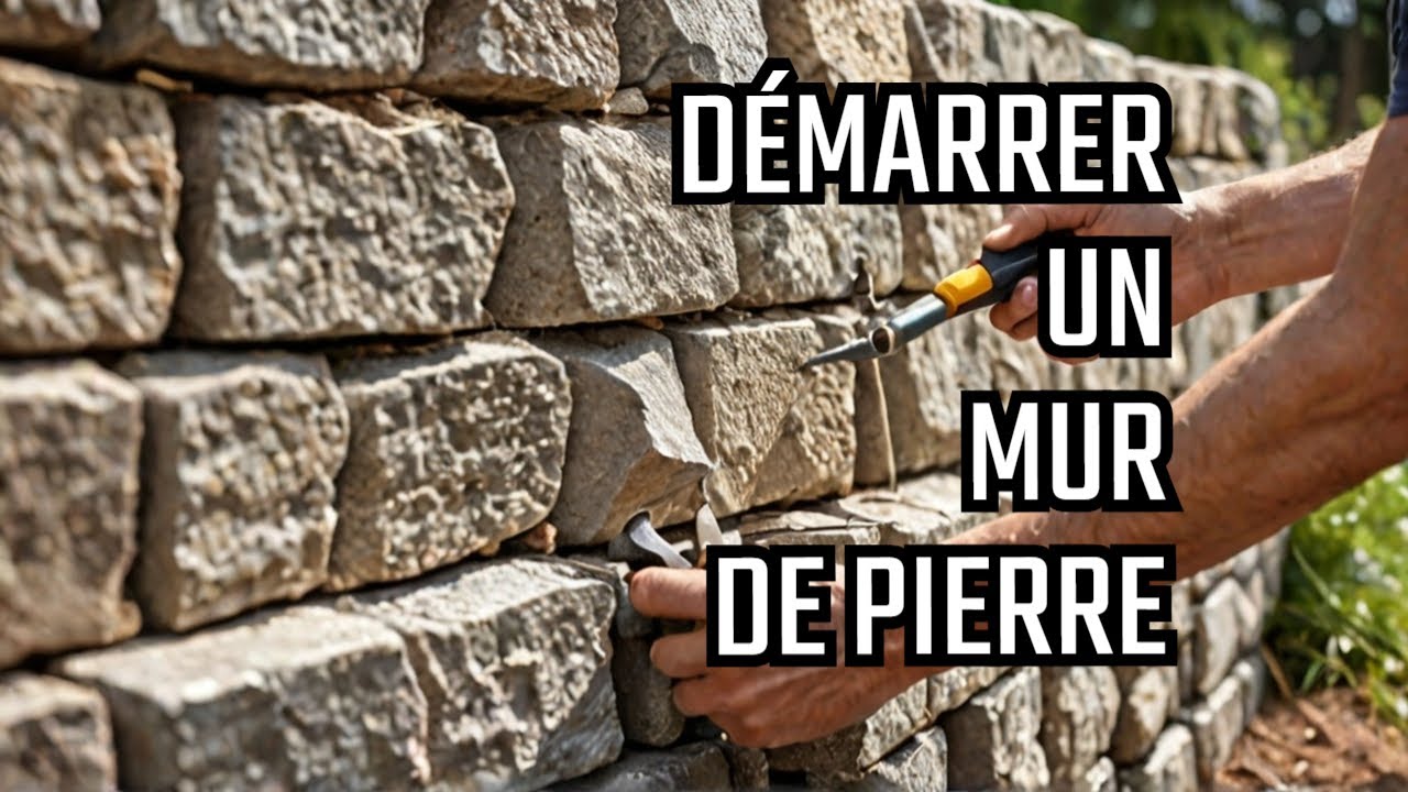 Comment commencer un mur en pierre ? - YouTube