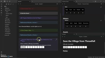 Ironsworn with Obsidian Using Inline Scripts Plugin