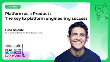 Training - Platform as a Product: the key to Platform engineering success