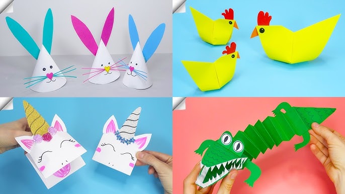 How To Make Easy Moving Paper Toy For Kids / Nursery Craft Ideas