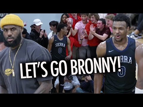 Bronny James INSANE Playoff Game Had LeBron WORRIED vs Bishop Montgomery!