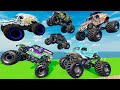 Monster Jam Freestyle Backflips Big Air and High Speed Jumps BeamNG Drive