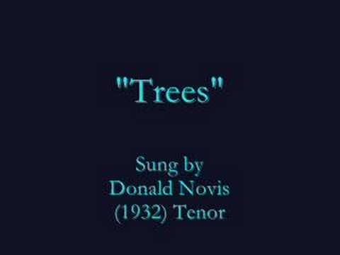 "Trees" (1932) Donald Novis